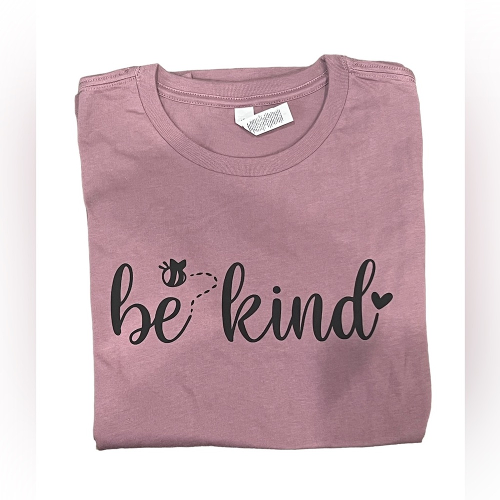 New Handmade Be Kind Bee Tee Shirt Bella and Canvas Boutique Vinyl Unique Small